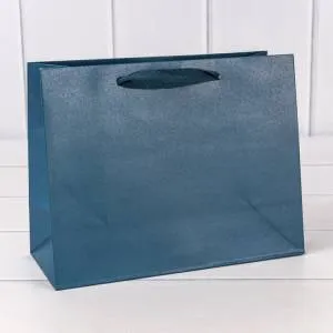 Пакет подарочный 23*18*10 см. Крафт синий / 000222ЕА/2188