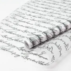 Пленка упаков Рукопись Белый 0,6м*10,3м/ П271