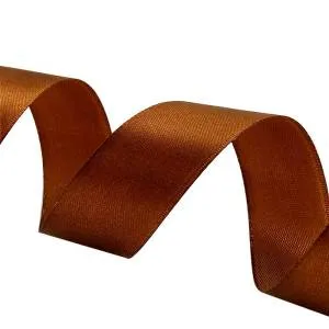 Лента атлас шоколад 7 мм*22,85 м