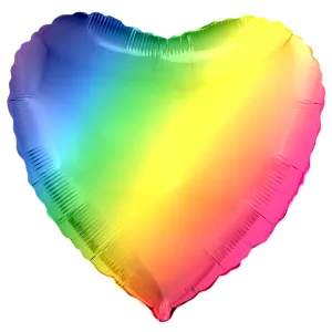 Сердце радужное 18" (Китай)