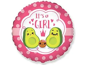 18" ITS A GIRL Авокадо ( Flexmetall)/1202-3237