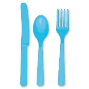 Столовые приборы голубые 24 шт. 1502-1083