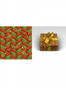 Бумага упак. Украшения 70*100см /УБ-1743 Optima  