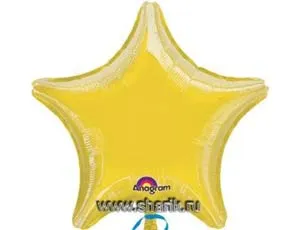 Звезда металлик желтая 19" (Анаграм) / 1204-0052