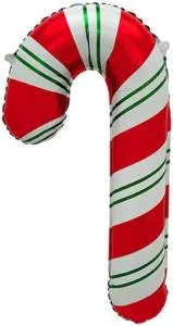 36" Леденец трость красный/зеленый (надув воздухом) (Китай) / 24745