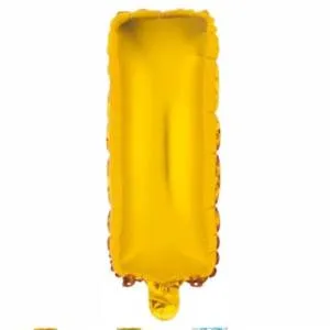 Буква "I" 14" - золото/ Китай 1206-0828