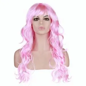 Парик "Локоны", нежно-розовый /6231698