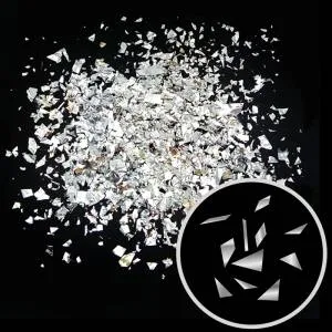 Конфетти Дробленые серебряные 250 гр (Китай) 171306-1