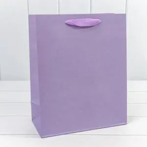 Пакет подарочный 26*32*13 см. Крафт "Люкс" сиреневый / 000221С/2072