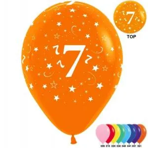 Цифра "7", Ассорти пастель12" ( Колумбия)