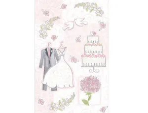 Скатерть "Свадьба Romantic" 140 см*260см.