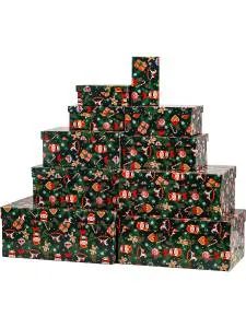 Коробка 21*14*9 см Новогодняя сказка