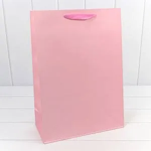 Пакет подарочный 32*45*15 см. Крафт "Люкс" розовый / 000221А/182