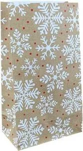 Пакет Крафт "Снежинки" 17*11*7/10405-73-НГ