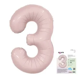 Цифра 3 - 40" Slim Пыльная роза (Россия)1207-5354