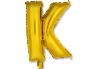 Буква "К" 14" - золото/ Китай 1206-0813