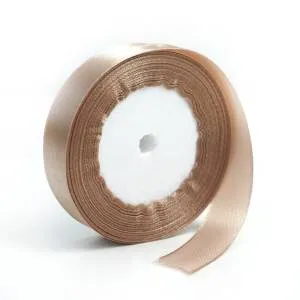 Лента атлас серо-коричневый 20 мм*22,85м/190824