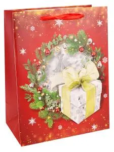 Пакет подарочный М/ПКП-3768 18*23*10 см с мат ламинированием