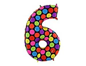 Цифра "6" Горох 16"/ Китай