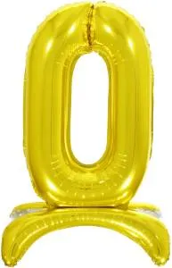 32" Цифра на подставке "0" золото/ Китай 132010