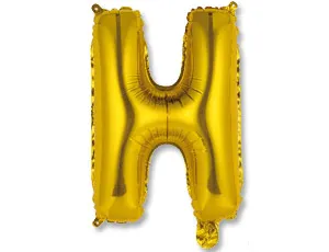 Буква "Н" 14" - золото/ Китай 1206-0816