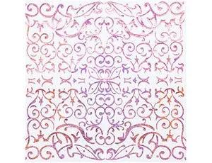 Салфетка гологр розовая 33см 6шт 1502-4087