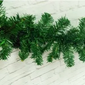 Гирлянда хвойная "Зеленая" зеленая 160 веток, 2,7м