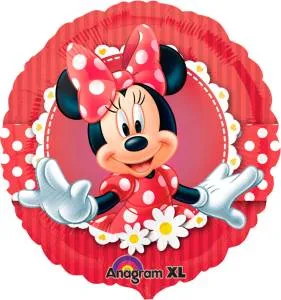 Шар 18" Минни Маус с ромашками (Анаграм)/1202-2288