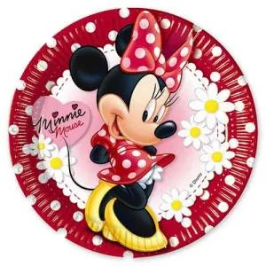 Тарелки " Минни Ромашки" 23 см. 8 шт.