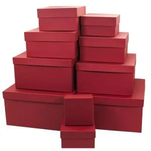 Коробка 16*16*9 см вишневый