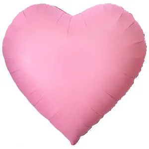 63" Сердце светло-розовое сатин (Китай) / 1204-1638