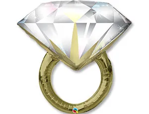 38" Кольцо с бриллиантом (Qualatex)/1207-3181