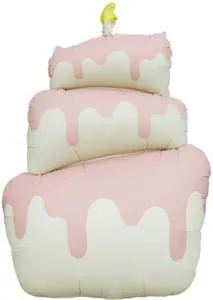 37" Торт, розовый сатин / Китай 26127