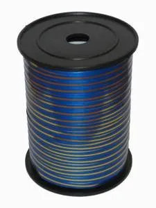 Лента c золотой полоской 5 мм*250м Синяя / 1302-0130