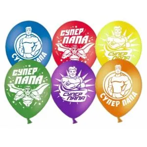 Супер Папа, ассорти пастель 12" (Китай) /612651