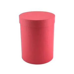 Коробка 15*15*20 см "Премиум" бордовый цилиндр