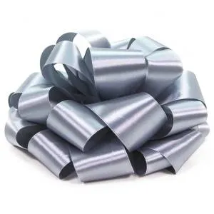 Бант Атласная лента, Серебро 21 см/5112127