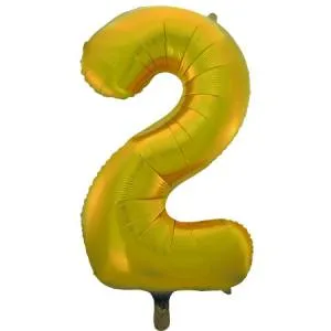 Цифра "2" - золото 40" 1207-2773/ Китай