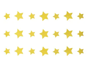 Гирлянда на нитке Звезды золот блеск 2,2м/1404-0527