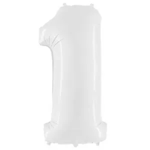 Цифра "1" - белая/ Flexmetal