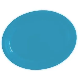 Тарелки сервировочные пластиковые 32*25 см "Делюкс" Карибы/5 шт (Колумбия)