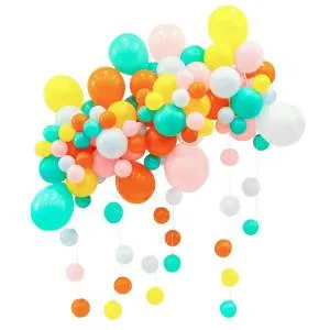 Гирлянда Яркий микс пастель из воздушных шаров, 85 шт. в уп./6233258