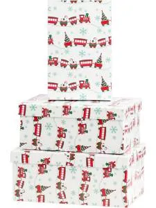 Коробка 15*10*5 см Новогодний поезд