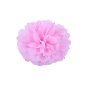 Помпон из бумаги 16 см. (розовый)