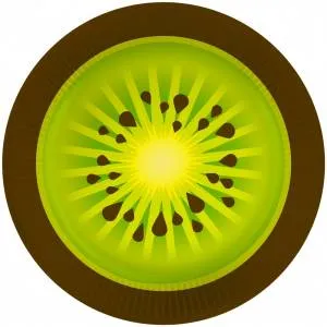 Тарелка  "Киви" 9 дюйм. 6 шт.