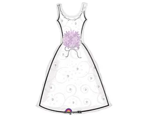 Платье белое, розовое