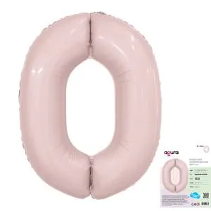 Цифра 0 - 40" Slim Пыльная роза (Россия) 1207-5351