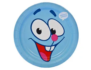 Тарелки  "Смешарики Крош" 17 см. 8 шт.