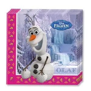 Салфетки бумажные "Холодное сердце Олаф" 33 см, 20 шт.