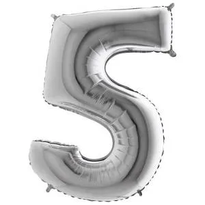 Цифра "5" - серебро/MD